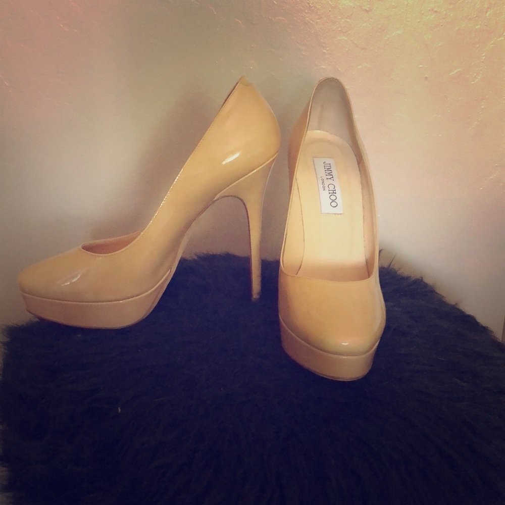 Jimmy Choo Nude Pumps